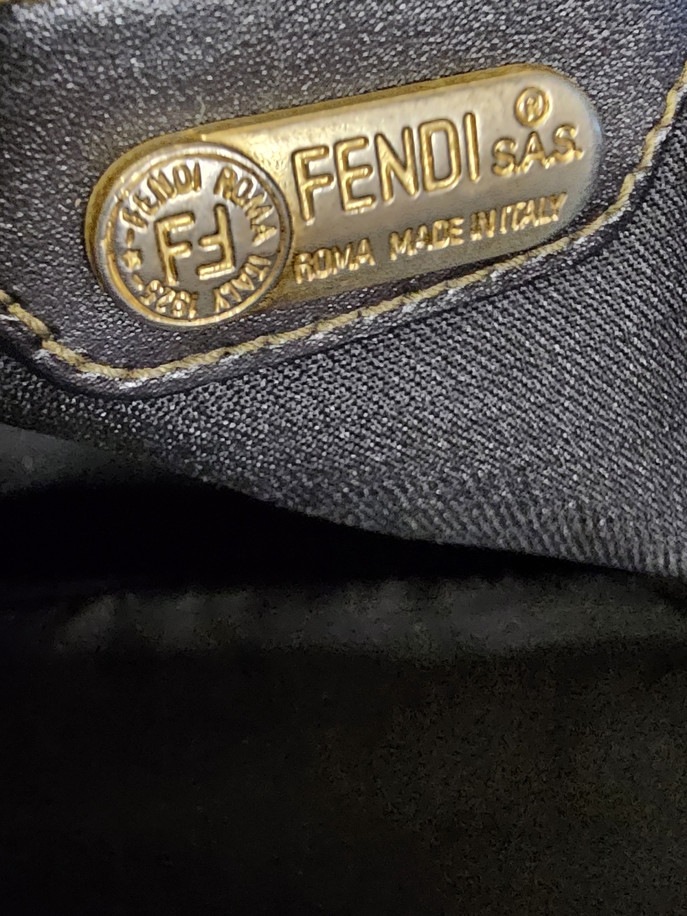 Fendi Pequin Check 2-Way Crossbody Bag With COA - Picture 9 of 16